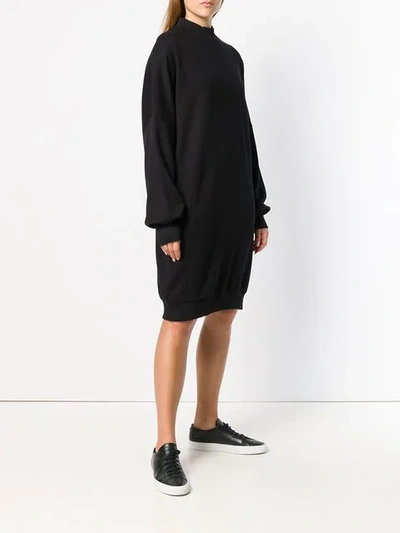 Shop Thom Krom Oversized Sweatshirt Dress In Black