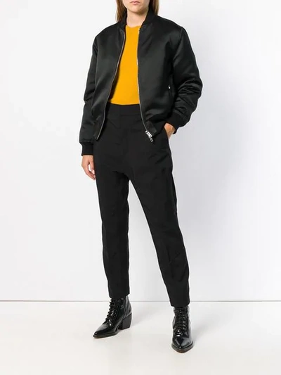 Shop Haider Ackermann Concealed Front Trousers - Black