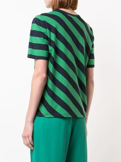 Shop Kule Striped T-shirt - Green