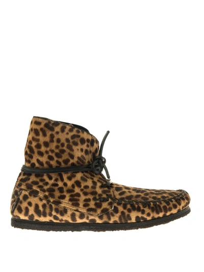 Isabel Marant Flavie Moccasin Ankle Boots In Leopard ModeSens