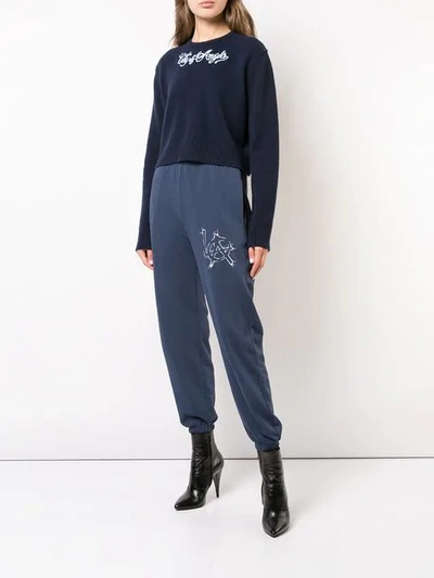 Shop Adaptation Printed Sweatpants - Blue