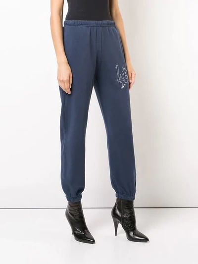 Shop Adaptation Printed Sweatpants - Blue