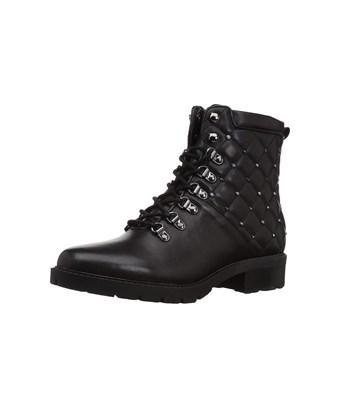 black studded combat boots womens