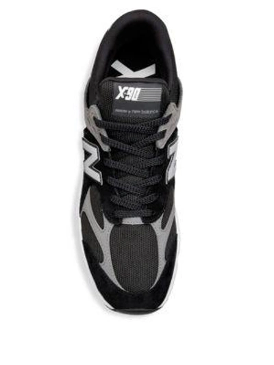 Shop New Balance Men's X-90 Re-constructed Sneakers In Black
