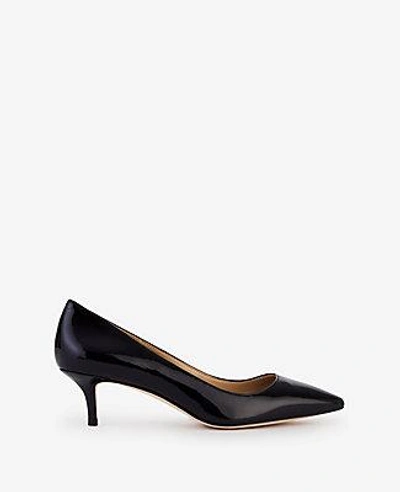 Shop Ann Taylor Reese Patent Leather Pumps In Black