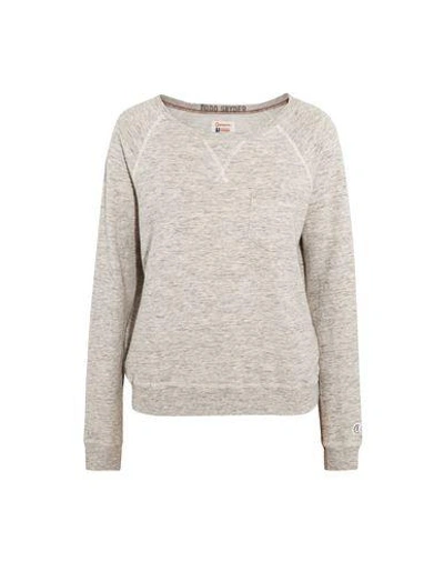 Shop Champion Sweatshirts In Light Grey