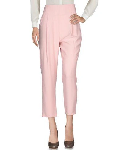 Shop Atos Lombardini Casual Pants In Pink