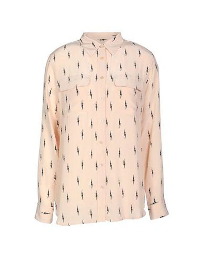 Shop Kate Moss Equipment Patterned Shirts & Blouses In Light Pink