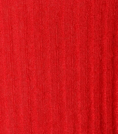 Shop Rag & Bone Donna Wool And Mohair-blend Sweater In Red