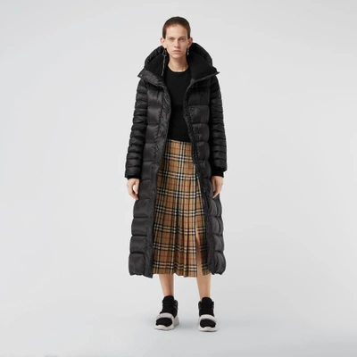 Shop Burberry Down-filled Hooded Puffer Coat In Black