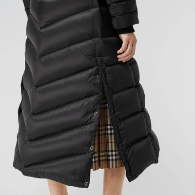 Shop Burberry Down-filled Hooded Puffer Coat In Black