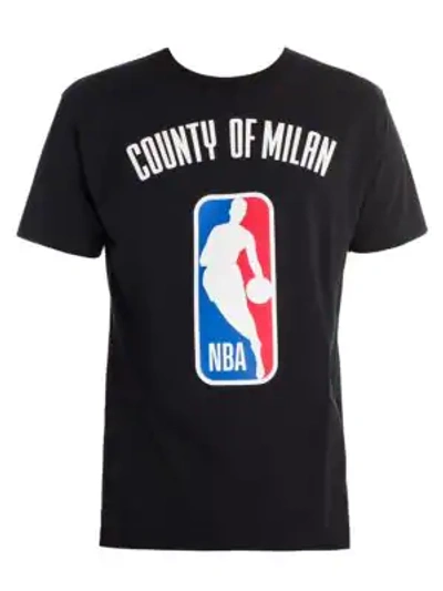 Shop Marcelo Burlon County Of Milan Nba Tee In Black Multi