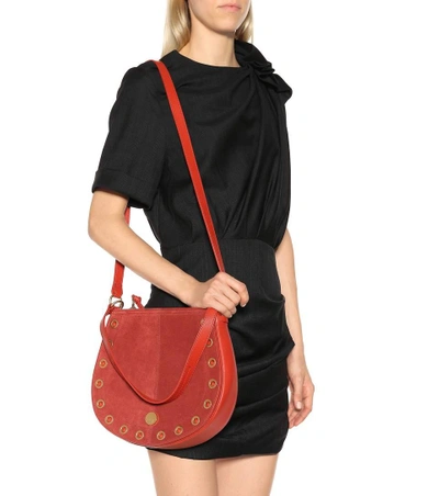 Shop See By Chloé Medium Kriss Leather Shoulder Bag In Red