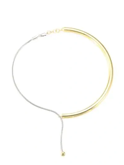 Shop Vita Fede Luna Collar Necklace In Gold