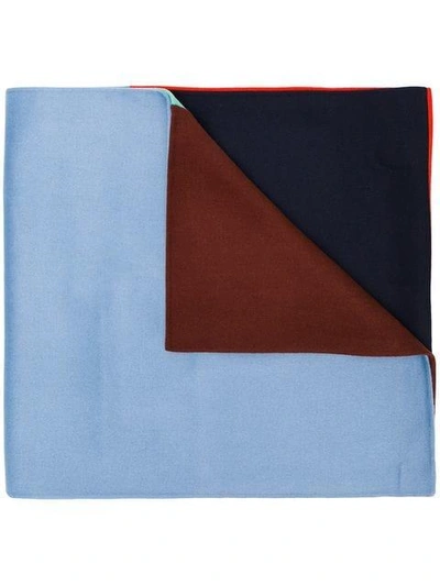 Shop Odeeh Colour Block Scarf - Red