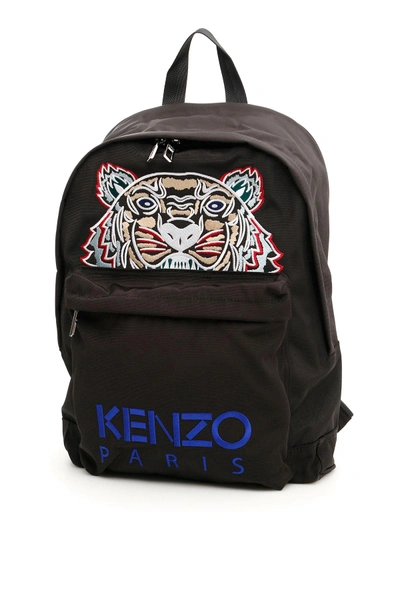 Shop Kenzo Unisex Tiger Backpack In Neronero