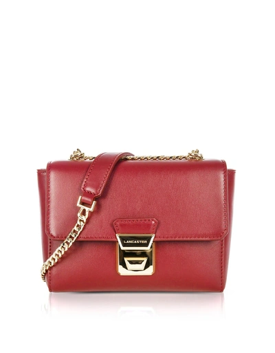 Shop Lancaster Paris Gena Or Leather Small Crossbody Bag In Red