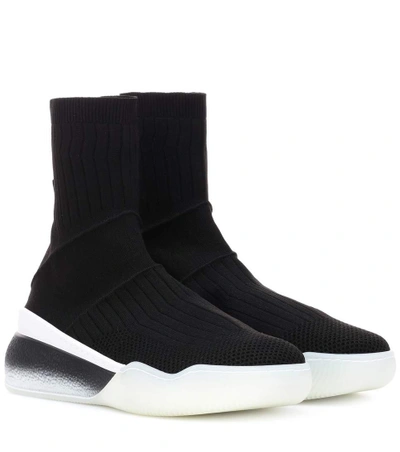 Shop Stella Mccartney Loop Sneakers In Black