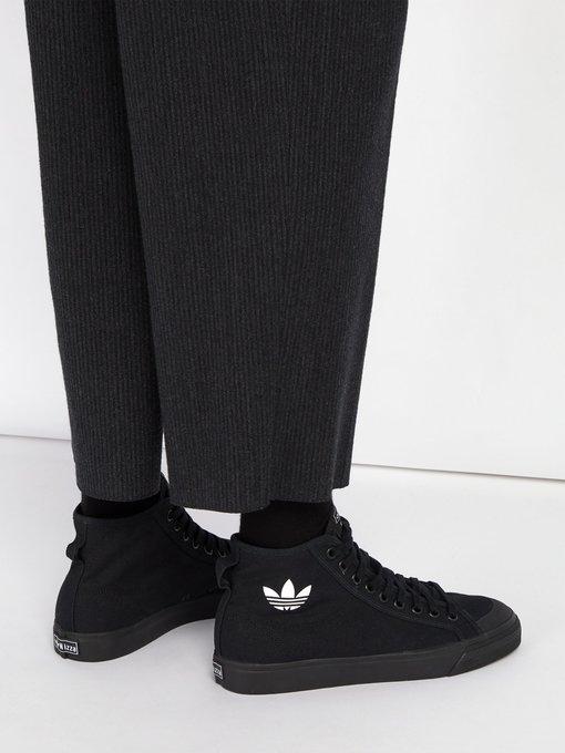 adidas nizza high top black