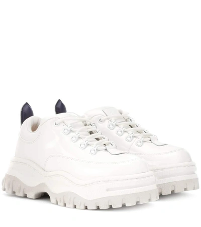 Shop Eytys Angel Patent Leather Sneakers In White