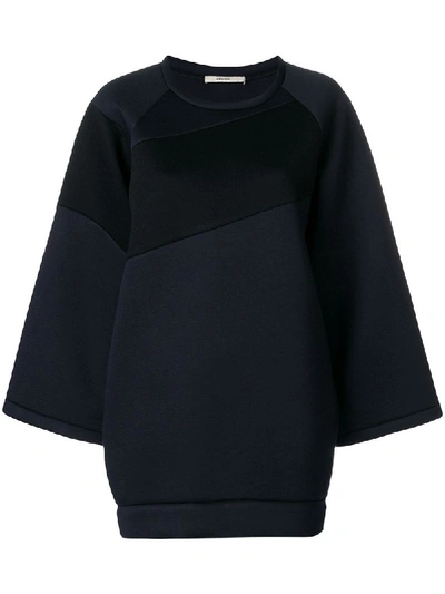 Shop Odeeh Oversized Sweatshirt - Blue