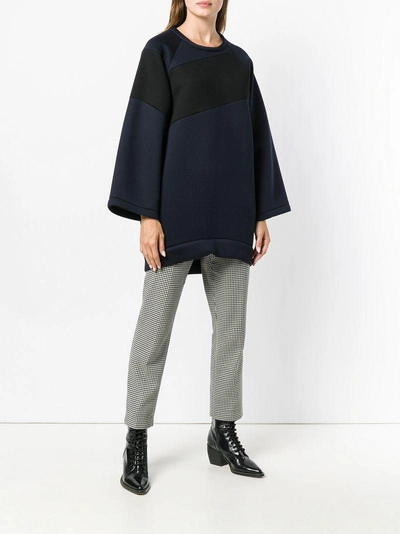 Shop Odeeh Oversized Sweatshirt - Blue