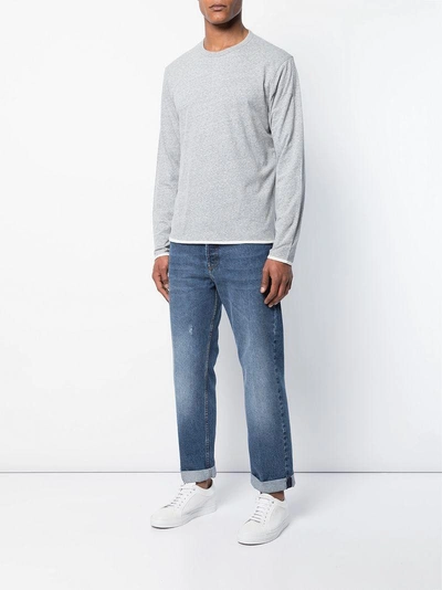 Shop Alex Mill Longsleeved T-shirt - Unavailable In Grey