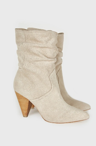 Shop Joie Gabbissy Suede Boot In Taupe Fw F18