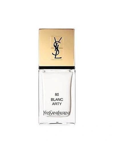 Shop Saint Laurent La Lacque Couture Nail Polish, The Street And I Collection In 80 Blanc Arty