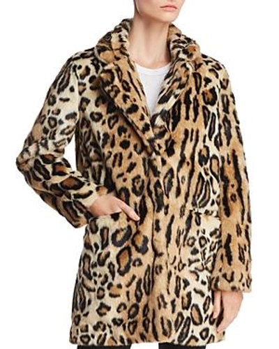 Shop Apparis Margot Leopard-print Faux-fur Coat