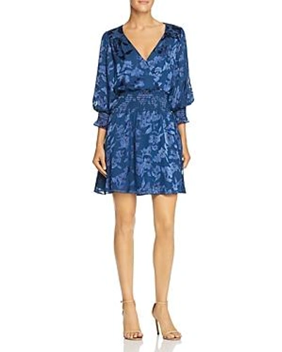 Shop Parker Santina Floral Dress In Blue Thunder