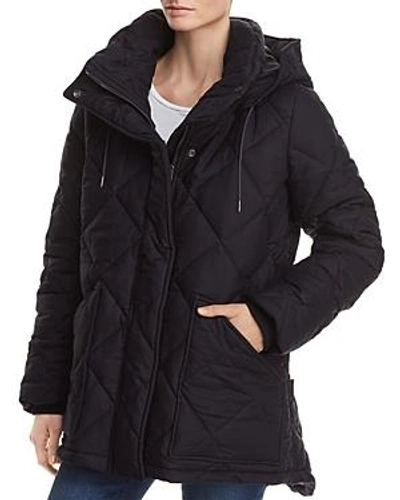 Shop Burberry Blakeshall Quilted Coat In Ink