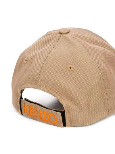 Shop Kenzo Tiger Cap In Brown