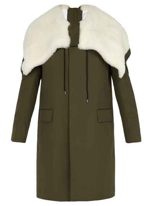 calvin klein green parka