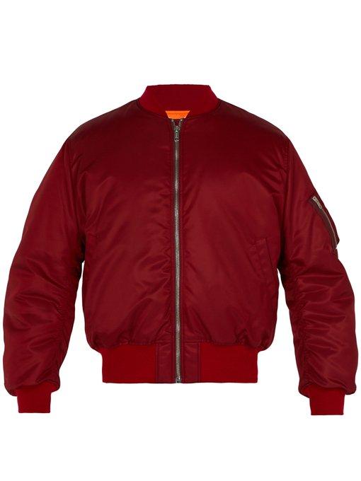 calvin klein red bomber jacket