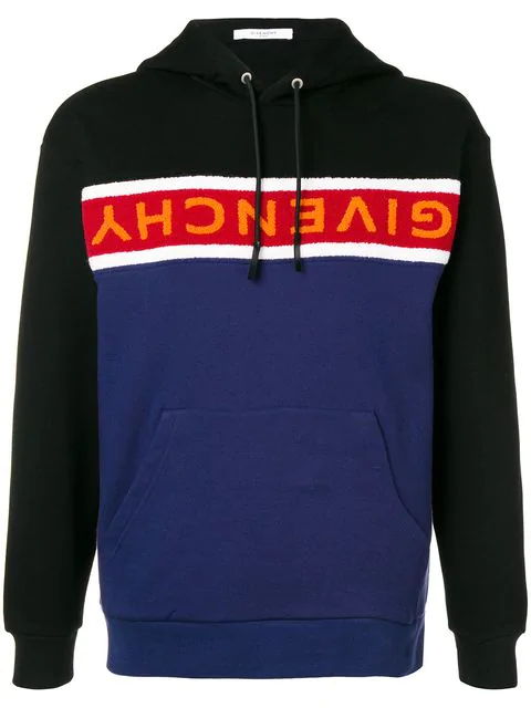 givenchy towelling band hoodie