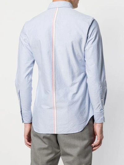 Shop Thom Browne Long Sleeve Classic Shirt - Blue