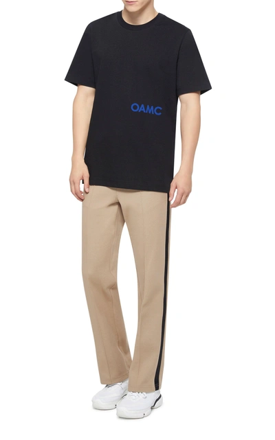 Shop Oamc Chapeau Logo Short Sleeve T-shirt In Black