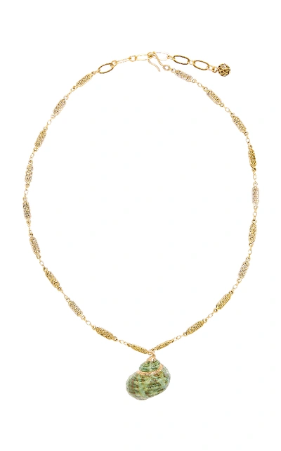 Shop Brinker & Eliza Pass The Spf 24k Antique Gold Pendant Necklace