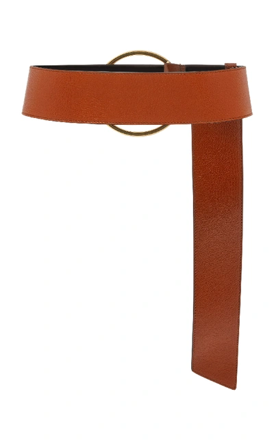 Shop Givenchy Leather Belt In Brown