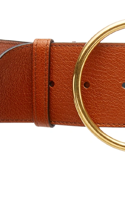 Shop Givenchy Leather Belt In Brown
