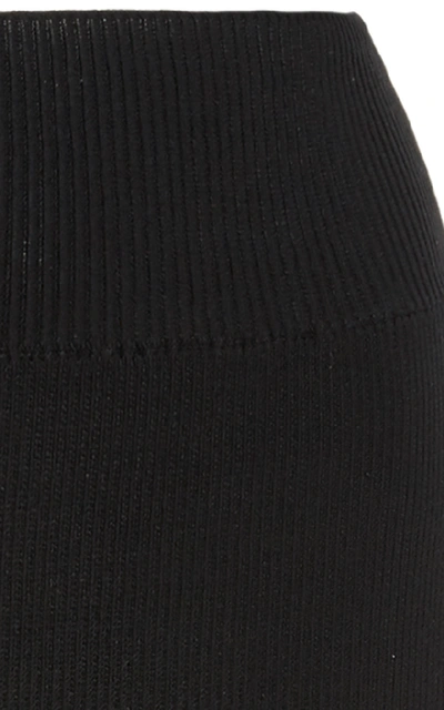 Shop Rick Owens Pencil Jersey Skirt In Black