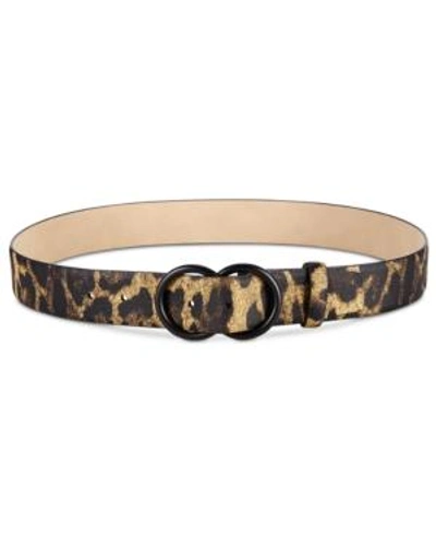 Shop Steve Madden Leopard-print Pant Belt