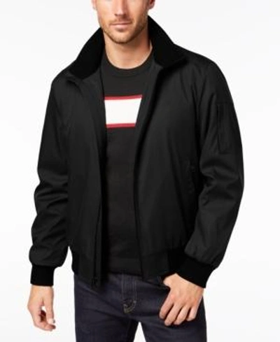 Shop Calvin Klein Men's Ripstop Bomber Jacket In Black