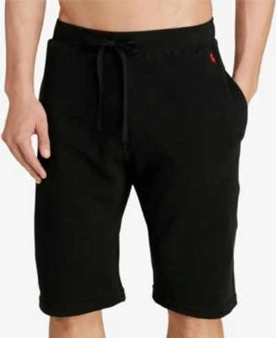 Shop Polo Ralph Lauren Men's Waffle-knit Pajama Shorts In Polo Black