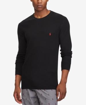 ralph lauren polo waffle crew neck mens shirt