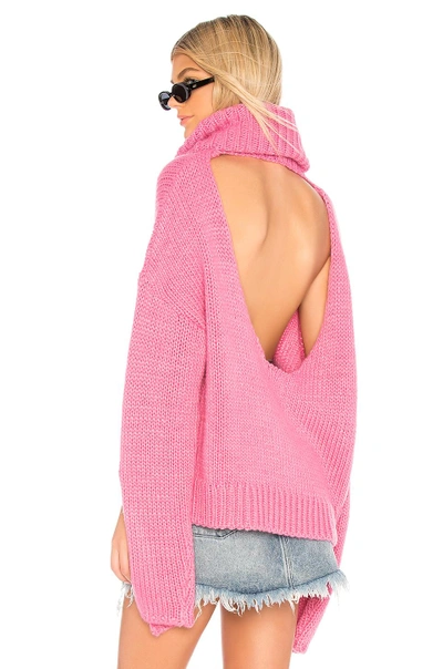 Shop One Teaspoon Winona Keyhole Sweater In Pink.