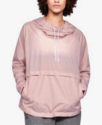 Shop Under Armour Storm Iridescent Hoodie In Flushed Pink