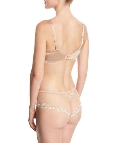 Lise Charmel Guipure Charming Lace Demi-cup Bra In Amber Nacre