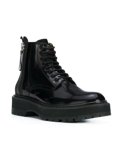 Shop Givenchy Ridged Sole Boots In Black